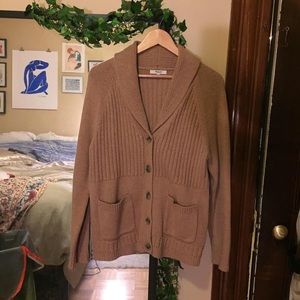 Madewell Shawl Collar Rib Cardigan